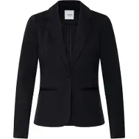 Oxmo Jackenblazer "Jackenblazer OXNTanja", Damen, Gr. S, schwarz (meteorite), Obermaterial: 71% Polyester PES. 26% Viskose CV. 3% Elasthan EL., Blazer Jackenblazer