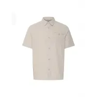 Indicode Leinenhemd "Leinenhemd IDTropelo", Herren, Gr. L, N-Gr, beige (fog), Obermaterial: 55% Leinen LI. 45% Baumwolle CO., Hemden Leinenhemd