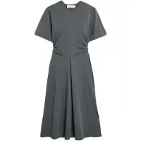 Armedangels KURZÄRMLIGES JERSEY-MIDI-KLEID | Bio-Baumwoll Mix - grau (M)