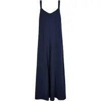 Apricot Jumpsuit "Jumpsuit aus strukturierter Baumwolle", Damen, Gr. S (36), N-Gr, blau (navy), gewebt, Obermaterial: 100% Baumwolle CO., uni, Knöchellang, Overalls Jumpsuit, mit weitem Bein