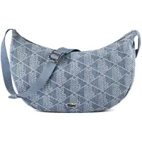 Lacoste Umhängetasche Neocroc Seasonal Moon Bag Tradewinds hellblau