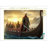 CALVENDO Puzzle Beowulf erreicht Dänemark mit seinen Kriegern | 1000 Teile Lege-Größe 64 × 48 cm Foto-Puzzle für glückliche Stunden
