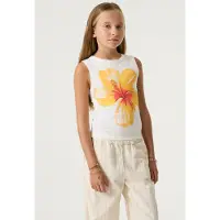 Garcia mädchen Top, 128/134, Weiss