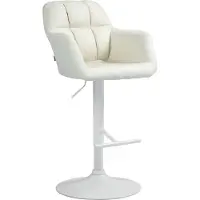 BellaFurn Verstellbarer Barhocker aus Stoff – Hocker – optimaler Sitzkomfort und 360° drehbar