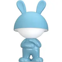 Luxus Europe - Nachtlampe Kinderzimmer Mouse Hellblau - Draadloos LED Nachtlampje Kinderen - USB-C Oplaadbaar