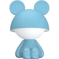 Luxus Europe - Nachtlampe Kinderzimmer Mouse Hellblau - Draadloos LED Nachtlampje Kinderen - USB-C Oplaadbaar