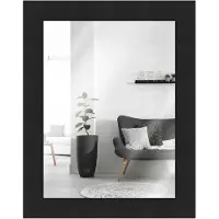 MendeFrames Wandspiegel Massivholz 10x13 cm Schwarz H380