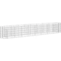 Syfax Gabionen-Hochbeet Verzinktes Eisen 330x50x50 cm