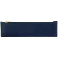 J. Herbin Federmäppchen Vachetteleder 180x50 mm Marineblau Schlamperm