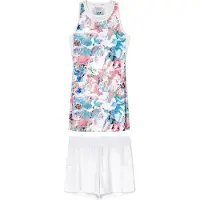 Emporio Armani für Damen. 7W000894_AF21681 Tennis Pro Kleid weiß (XL), Sportlich, Polyester, Ärmellos / Hosenträger