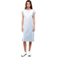 EA7 für Damen. 7W000957_AF12484 Logo-Kleid blau (S), Lässig, Baumwolle, Kurzarm