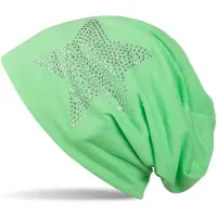 StyleBREAKER Beanie "Leichte Beanie mit Strass Stern" 1 Stk.