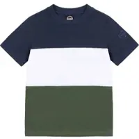Colmar Color Block Crew Neck Piquet Shirt navy blue-white-jeep (68) 4