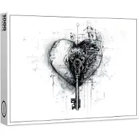 Raxxa Premium-Puzzle "Schlüssel zum Herzen", 1000 Teile