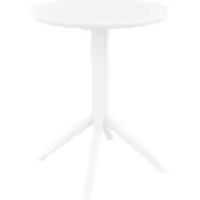 BellaFurn Klapptisch - Klapptisch - Robuster UV-beständiger Kunststoff Perfekt für Veranstaltungen | Farbe: Weiß | Form: Rund