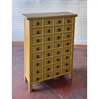 Kunibert Antiker Apothekerschrank mit 23 Schubladen Breite84cm x Höhe94cm gold