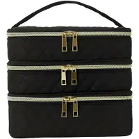 HARAHU Kosmetiktasche VA-40056 - Schwarz für Reisen KP40056