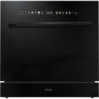 Haier XPI 8D9FFB, Teilintegriert, Standardgröße (60 cm), Schwarz, Schwarz, Touchsteuerung, TFT
