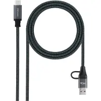 Nanocable 10.01.4112-COMB, 2 m, USB C, USB C, USB 3.2 Gen 2x2, 20 Gbit/s, Schwarz