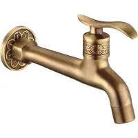 Mc star Nostalgie Messing Waschtischarmatur für Bad - Antik einhebelmischer Wasserhahn Waschtisch Wannenarmatur normal für Küche Toilette Balkon, D