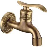Mc star Nostalgie Messing Waschtischarmatur für Bad - Antik einhebelmischer Wasserhahn Waschtisch Wannenarmatur normal für Küche Toilette Balkon, B