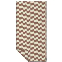Slowtide - Checker Performance Quick-Dry Towel - Mikrofaserhandtuch Gr 76 x 152 cm mousse