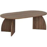 Hannah Home Couchtisch aus Holz "Melina" 120 x 60 x 40 cm – Nussbaum