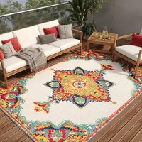 Tapiso Teppich PATIO Outdoor - Balkon und Terrassen Teppich, wetterfest & pflegeleicht 160 x 220 cm