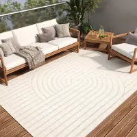 Tapiso Teppich PATIO Outdoor - Balkon und Terrassen Teppich, wetterfest & pflegeleicht 80 x 150 cm