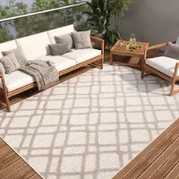 Tapiso Teppich PATIO Outdoor - Balkon und Terrassen Teppich, wetterfest & pflegeleicht 140 x 200 cm