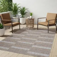 Tapiso Teppich MELISSA Natur-Optik Outdoorteppich Indoor Outdoor 140 x 200 cm