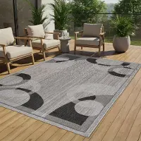 Tapiso Teppich MELISSA Natur-Optik Outdoorteppich Indoor Outdoor 80 x 150 cm