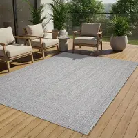 Tapiso Teppich MELISSA Natur-Optik Outdoorteppich Indoor Outdoor 80 x 150 cm