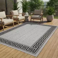 Tapiso Teppich MELISSA Natur-Optik Outdoorteppich Indoor Outdoor 140 x 200 cm