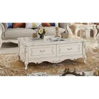 AEA Klassischer Couchtisch Wohnzimmer Tische Barock Rokoko Echtholz Couchtische