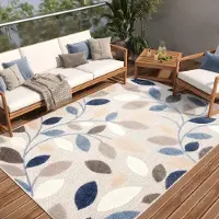 Tapiso Teppich PATIO Outdoor - Balkon und Terrassen Teppich, wetterfest & pflegeleicht 120 x 170 cm