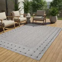 Tapiso Teppich MELISSA Natur-Optik Outdoorteppich Indoor Outdoor 60 x 200 cm