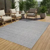 Tapiso Teppich MELISSA Natur-Optik Outdoorteppich Indoor Outdoor 60 x 200 cm