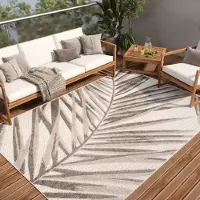 Tapiso Teppich PATIO Outdoor - Balkon und Terrassen Teppich, wetterfest & pflegeleicht 80 x 150 cm