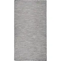 Syfax Outdoor-Teppich Flachgewebe 80x150 cm Braun und Blau