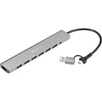 Sandberg 136-66, USB 3.2 Gen 1 (3.1 Gen 1) Type-A + Type-C, USB 3.2 Gen 1 (3.1 Gen 1) Type-A, 5000 Mbit/s, 5 V, 3.5 A, Windows 10, Windows 11, Windows 7