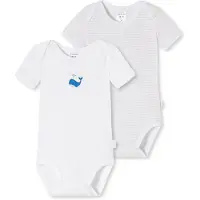 Schiesser Body "Strampler 2er Pack", Jungen, Gr. 92, N-Gr, weiß (weiß2), Obermaterial: 100% Baumwolle CO., Bodys Body