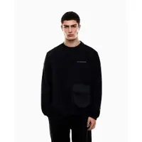 EA7 für Herren. 7M001585_AF12660 Athletic Mix Sweatshirt schwarz (3XL), Lässig, Sportlich, Baumwolle