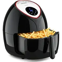 Monzana 9in1 XXL Heißluftfritteuse LED Touch Display Timer Schwarz 6.5l