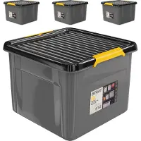 Monzana DEUBA Aufbewahrungsbox 4x 32L mit Deckel