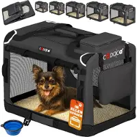 Cadoca Hundebox Faltbar 50x34x36cm inkl. Trinknapf