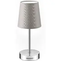 Monzana Nachttischlampe 2er Set, Tischlampe mit Kabel, 32 cm, Taupe