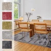 Astra Teppich "Stevie 250", anthrazit, B:80cm H:9mm L:150cm, Polypropylen, Teppiche, Teppich, weicher Kurzflor, gewebt, Wohnzimmer, Schlafzimmer