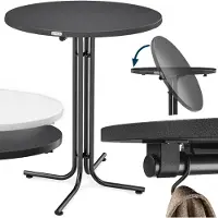 Casaria Stehtisch Grau Ø80x110cm klappbar Outdoor bis 70kg