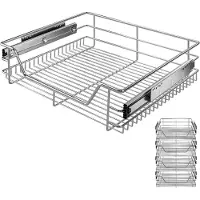 Casaria Teleskopschublade 4er-Set 60cm Schrankbreite Außenmaß